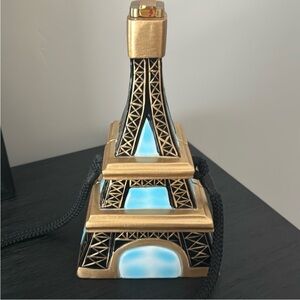 Eiffel Tower Gold and Blue clutch. As seen in Sex and the City